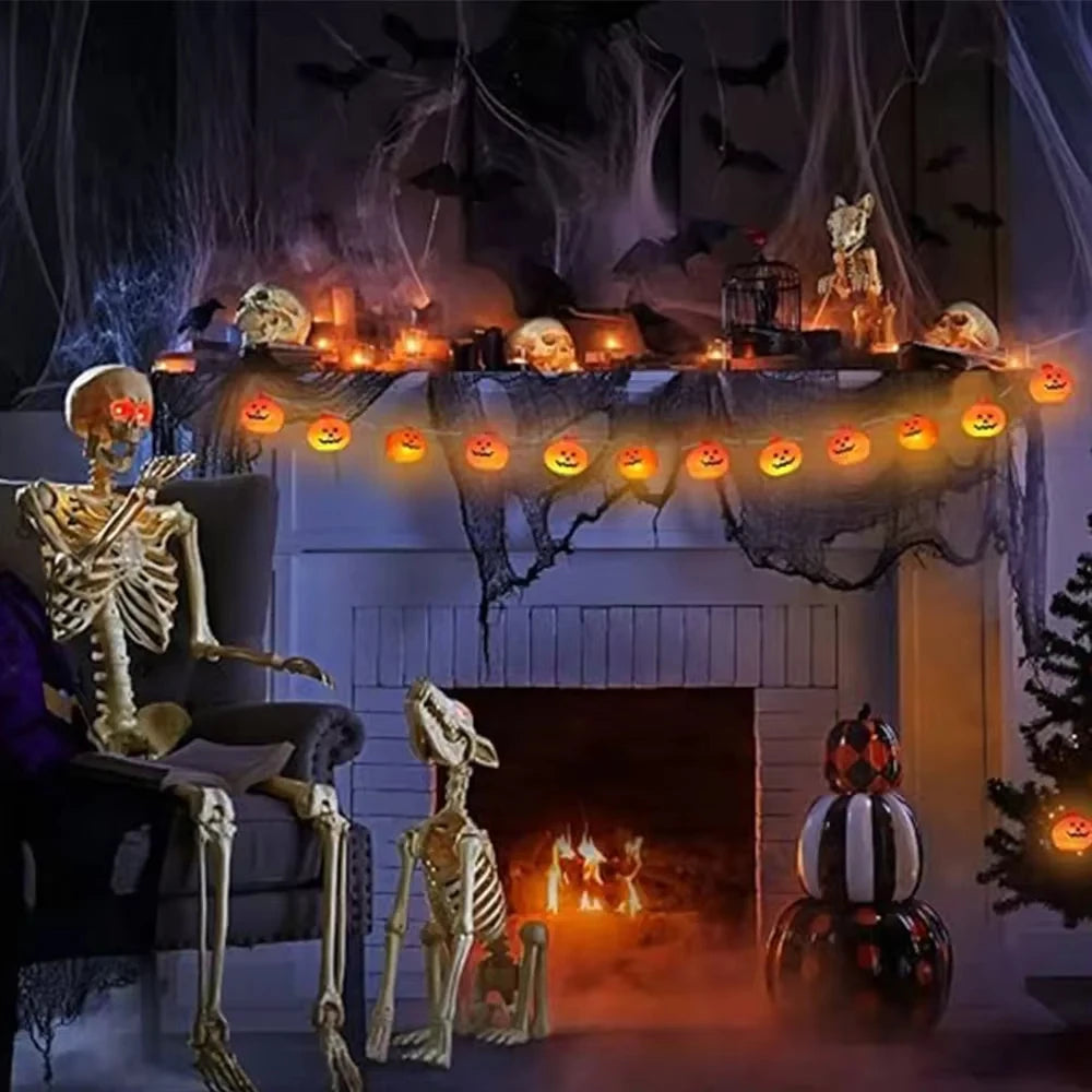 Halloween : Pumpkin String Light LED