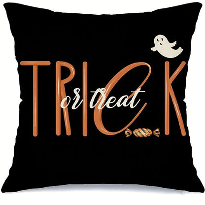 Halloween : Ghost with Bow & Pumpkin