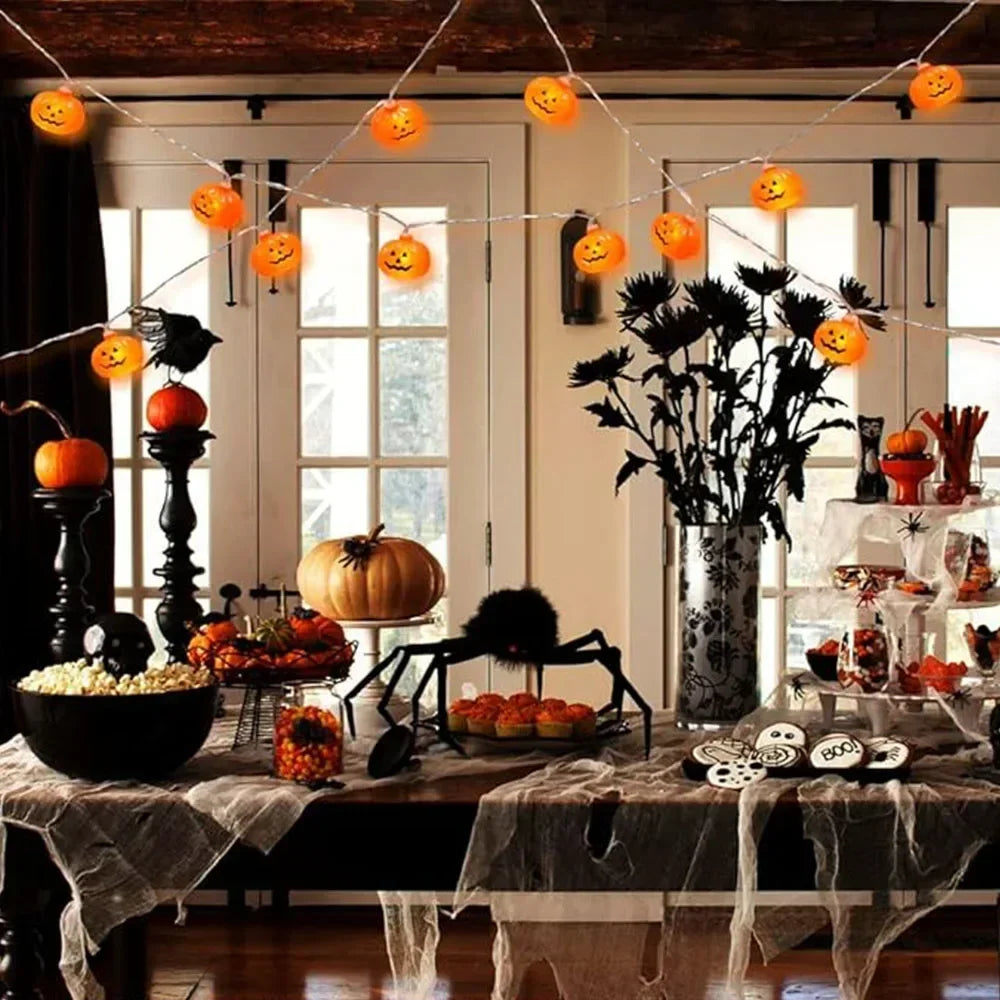 Halloween : Pumpkin String Light LED