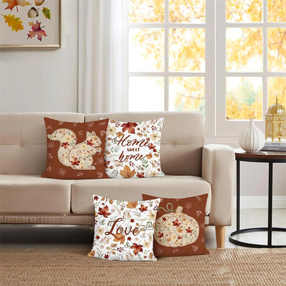 Autumn Harvest Pillow Covers Set