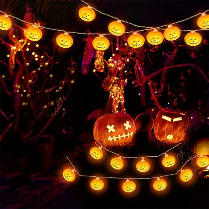 Halloween : Pumpkin String Light LED